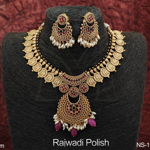 ชุดสร้อยคอใส่เหรียญสำหรับไปงานวัด,ชุดเครื่องเพชรพลอยสไตล์แฟนซีใส่ไปงานปาร์ตี้ - Product Image 1