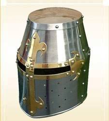 Casco Medieval de Estilo Sólido, Casco de Armadura Metálica Antiguo, Pulido y Ajustable, en Oferta - Product Image 3