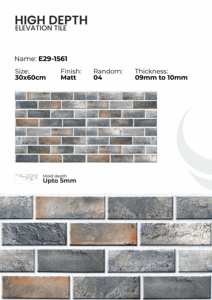 Carreaux de mur extérieur en porcelaine 300x600mm Façade moderne - Product Image 5