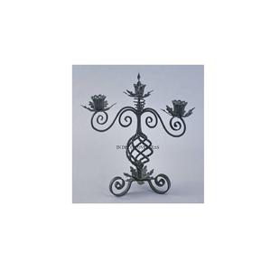 Candelabro de 5 brazos de diseño elegante pulido brillante de plata de metal de calidad exclusiva con intrincados detalles de decoración de boda uso - Product Image 5