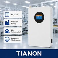 Layar Sentuh Pintar LiFePO4 25.6V 200Ah 5kWh Baterai Rakitan dengan Perlindungan IP21 Inverter Kompatibel CANbus untuk Penggunaan Rumah Tangga