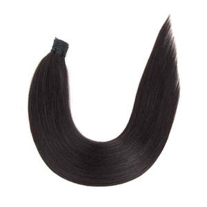 ผมต่อแบบ I-Tip Remy ขนาด 8 นิ้ว ลอนธรรมชาติ สีน้ำตาลเข้ม 10A # 1c แบบเชื่อมต่อไว้ล่วงหน้า - Product Image 1