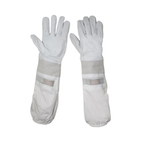 Hochwertige Wildleder-Imkerhandschuhe Stichresistente Schutzhandschuhe mit Langer Manschette Sicherheits-Arbeitshandschuhe für Imkerei und Garten Unisex