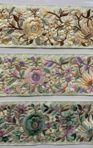 Adorno de encaje bordado de lentejuelas florales coloridas para vestidos de saris, zapatos, bolsos y regalos para ropa de moda - Product Image 2