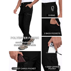 New Custom Private Label OEM Service High Waist Embroidered Waterproof Windproof Breathable Oxford Fabric Fleece Lining <b>Cargo</b> - Product Image 4