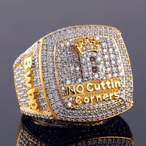 Men's VVS Moissanite Diamond Wedding <b>Ring</b> Fully Iced Out in 18K Gold with IGI Certificate Hip Hop Style <b>Fine</b> <b>Ring</b> for Parties - Product Image 3