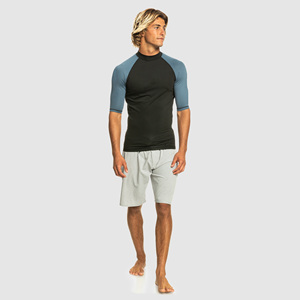 Haute qualité hommes à manches courtes Compression Rash Guard confortable respirant Nylon tissu couleur unie meilleur MMA Sport - Product Image 6