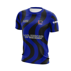 เสื้อฟุตบอลแขนสั้นแบบกำหนดเองฟรี พร้อมโลโก้ด้านหน้าแบบซับลิเมชั่น ชุดทีม และแบบจำลองชุดกีฬา - Product Image 6