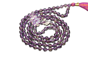 Cuentas redondas de ametrina Natural, collar de Chakra, Yoga, Mala, piedra curativa, cristal, Fabricación en la India, superventas, 108 - Product Image 6