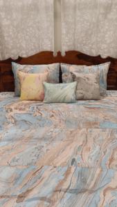 Edredón marino de otoño 100% gasa de algodón hecho a mano Reversible transpirable ecológico edredón personalizable 92 'X 88' pliegues de mano - Product Image 4