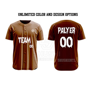 เสื้อเบสบอลคุณภาพสูงแบบคัสตอม คอกลม ปักชื่อทีมได้ แห้งเร็ว ระบายอากาศดี มีไซส์พลัส สำหรับผู้ใหญ่ทุกเพศ - Product Image 6