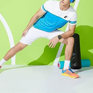 เสื้อยืดสำหรับผู้ชายชุดออกกำลังกายเล่นฟิตเนสวิ่งออกกำลังกายระบายอากาศได้ดี - Product Image 3