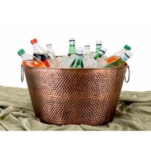 Hammered Design Stainless Steel <b>Ice</b> <b>Bucket</b> with Tong for Chilled <b>Drinks</b> and Easy Serving Metal Cooler - Product Image 5