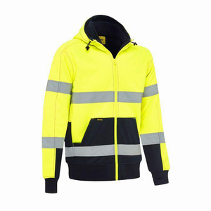 Invierno Fleece Clase 3 Ropa DE TRABAJO Alta visibilidad Mecánica industrial Minería Construcción Hi Vis Reflective Safety Hoodie OEM - Product Image 5