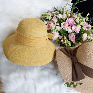 Nuevo sombrero de sol plegable de verano para mujer, papel de rafia de ala grande trenzado, tejido de paja flexible, viaje, ocio, pesca, playa, protector solar - Product Image 2