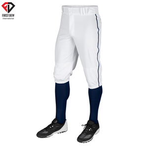 Vêtements d'équipe personnalisés pour hommes, vente en gros, couleur unie, sublimation imprimée, nouveau Design, pantalon de Baseball 100% Polyester pour hommes - Product Image 6