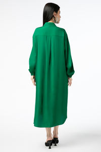 เสื้อซาตินมิดิของผู้หญิงที่สง่างามคุณภาพสูงชีวิตยาวกระเป๋าสีทึบราคาสมเหตุสมผลสำหรับผู้หญิงสาวอินเดียนำเข้า - Product Image 6