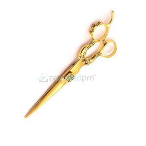 Tijeras de Peluquería Profesionales para Salón, Tijeras de Peluquería con Recubrimiento Dorado de Calidad Profesional, Tijeras para Cortar el Cabello - Product Image 2