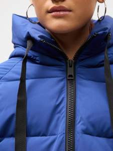 Último logotipo personalizado al por mayor nueva chaqueta acolchada azul para mujer y chaquetas acolchadas de invierno con burbujas para mujer - Product Image 6