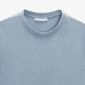 Venta al por mayor 260gsm camisetas de peso pesado para hombres microfibra algodón hombro caído talla grande con manga corta 100% algodón - Product Image 6