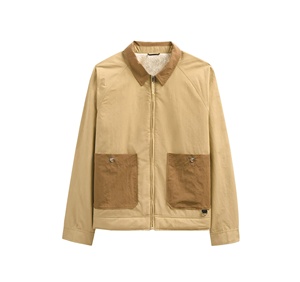 เสื้อแจ็กเก็ตผ้าแคนวาสอเนกประสงค์ปกพับลงออกแบบได้สไตล์แฟชั่นใหม่ - Product Image 3