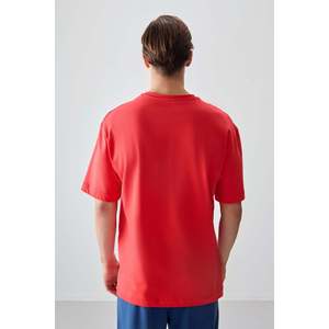 เสื้อยืดพิมพ์ลายทรงโอเวอร์ไซส์เนื้อผ้าฝ้าย 100% หนานุ่มสำหรับผู้ชาย ยี่ห้อ Air Jones - รุ่น 88358 - Fiesta - Product Image 5