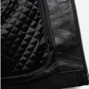 Chaqueta de Cuero Personalizada de Alta Calidad para Hombre, Temporada de Invierno, Impermeable, Cortavientos, con Bolsillo Lateral, Moda Urbana, Hecha en Pakistán - Product Image 3