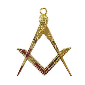 Ensemble de collier et de bijoux maçonniques de qualité supérieure, accessoires de cérémonie de loge, collier maçonnique avec ensemble de bijoux - Product Image 1