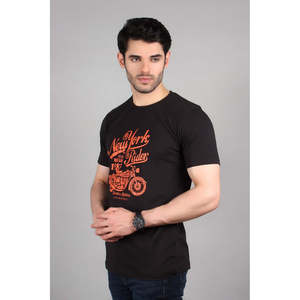T-shirt décontracté MOKIR 100 % coton à col rond, motif graphique, style urbain, impression sérigraphique, matière jersey - Product Image 2