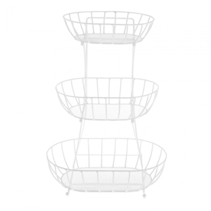 Handicrafts 3-Tier Iron Wire <b>Storage</b> <b>Basket</b> Custom Shaped <b>Metal</b> Fruit & Vegetable Rack with Black Finish Best Value - Product Image 4