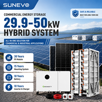 Système d'énergie solaire hybride industriel Growatt 30kW 50kW, kit d'énergie solaire MPPT pour ferme agricole et grand entrepôt