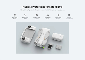 Drone UAV Fimi X8 Longue Portée Télémétrie Caméra Zoom <span class=keywords><strong>Hybride</strong></span> 30X Vidéo AI Super Nuit Drones pour Débutants - Product Image 4