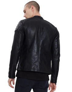 Chaqueta Bomber de PU para Hombre, Impermeable, Personalizada, con Cuello Alto, Tela de Lona, OEM, Chaqueta Premium Personalizada - Product Image 5