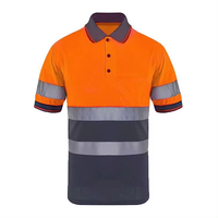 Polo unisexe Storm Fit jaune marine argenté, micro-prismatique réfléchissant, respirant, certifié CE, en polyester, haute visibilité pour le travail