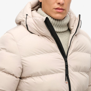 แจ็กเก็ตทรงปลาปักเป้าผ้าใบใส่ได้ทั้งชายและหญิงปกคอตั้งลายการ์ตูนสีทึบด้านหน้ามีซิปปิดทำจากผ้าฝ้ายเป็นทางการสำหรับใช้งานกลางแจ้ง - Product Image 3