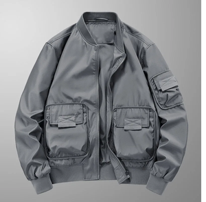 Veste de baseball pour homme, veste varsity, veste bomber brodée avec lettres d'anime, col montant, traitement enduit - Product Image 4