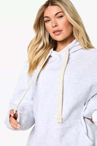 Meilleure vente gris cendré 2 pièces femmes Dsgn Studio contraste cordon survêtement ensemble respirant à capuche et pantalons de survêtement femmes survêtement - Product Image 5