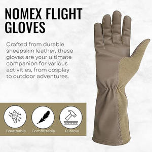 Gants de pilote avec logo personnalisé Vente en gros Gants de pilote de qualité supérieure Gants de pilote Nomex Flight Flyers de haute qualité - Product Image 5