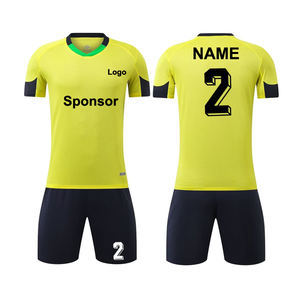 Club de calidad superior 2025 Fútbol Diseños personalizados y colores Logotipo de la marca Camiseta de fútbol transpirable unisex Ropa de fútbol Uniformes Set - Product Image 3