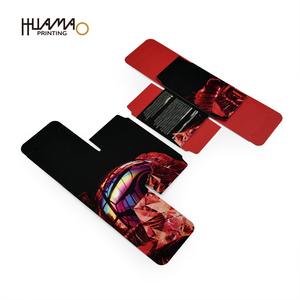 Caja de Papel Plegable Impresa Personalizada OEM, Caja de Embalaje Rígida Negra y Roja de Lujo para Regalos de Cuidado de la Piel, Maquillaje y Perfumes - Product Image 2