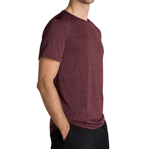 T-shirt Homme Personnalisé OEM, Manches Courtes Tendance, Grande Taille, Tricoté, Couleur Unie, Sérigraphié, Respirant, 100% Coton - Product Image 5