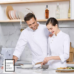 Vestes et uniformes de cuisine en coton avec technique de couture artisanale, patriotisme, imitation antique, design européen, objet de collection - Product Image 3