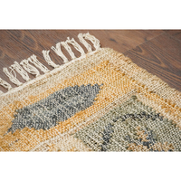 Meistverkaufter Hochwertiger Moderner Handgewebter Jute-Teppich Mittellanger Flor Rechteckige Form Waschbar Langlebig Wendbar für Wohnzimmer