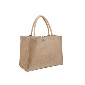 Sacs de courses en toile de jute bio réutilisables de grande taille, personnalisés avec logo, couleur et taille personnalisées, écologiques, résistants, tissés - Product Image 1