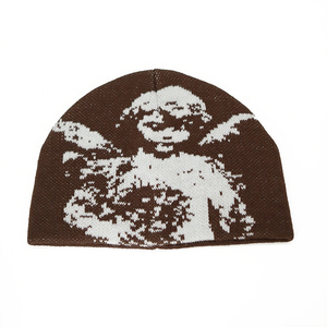 Gorro de Punto Jacquard de Invierno con Estampado Completo, Gorra Deportiva Resistente, Logotipo Personalizado Bordado, Sin Dobladillo, Unisex - Product Image 4
