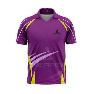 2025 profesional personalizado de alta calidad peso ligero ropa deportiva medias mangas Material de poliéster uniforme de Cricket - Product Image 2