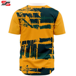 Maillot de baseball anti-humidité avec panneaux respirants en tissu de performance flexible et impression anti-décoloration pour le sport au quotidien - Product Image 2