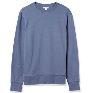 Vente flash mode, sweat-shirt à manches longues personnalisé pour homme, de haute qualité, délavé à l'acide, avec patchs, coupe ample, col rond, polaire d'hiver, 100% coton - Product Image 1