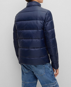 Chaqueta acolchada de hombre personalizada de alta calidad de fabricación, chaqueta de burbuja ligera y cálida recortada de gran tamaño para hombre en blanco - Product Image 6
