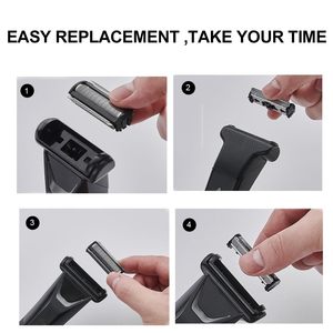 Lame de rechange en céramique pour tondeuse à cheveux électrique, tête de coupe pour l'épilation corporelle de près - Product Image 4